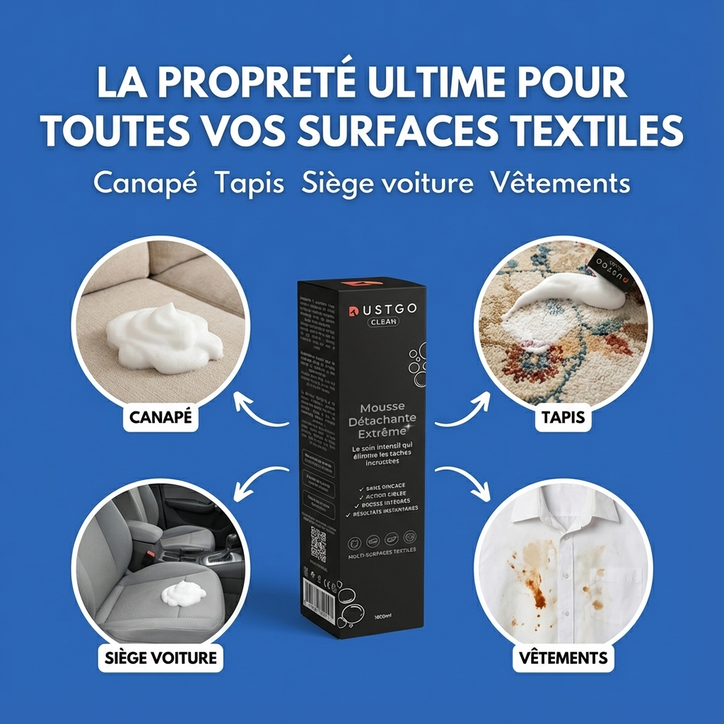Mousse Détachante — Taches Récentes & Incrustées