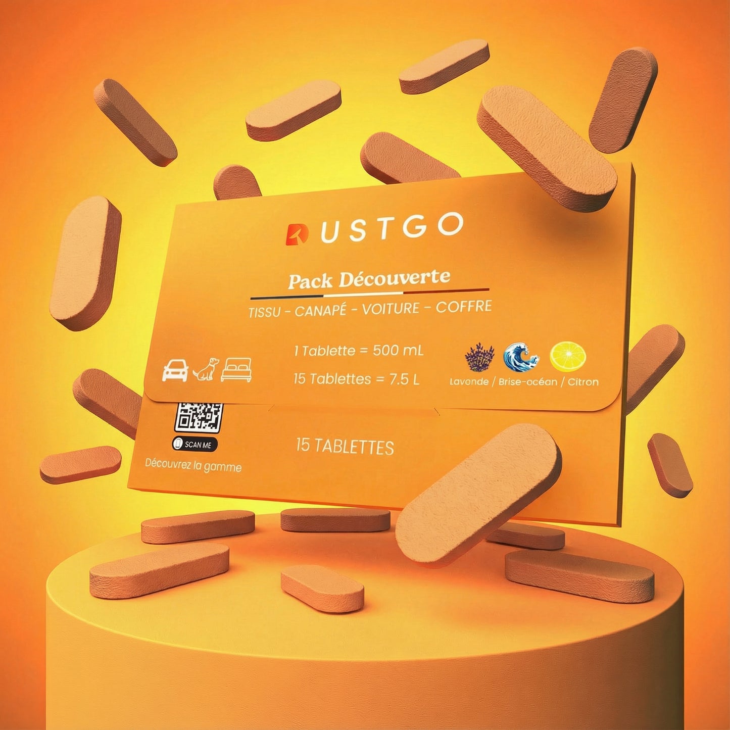 1 MEGA PACK Détergent : Multi-saveurs – 15 Pastilles / 30 Lavages