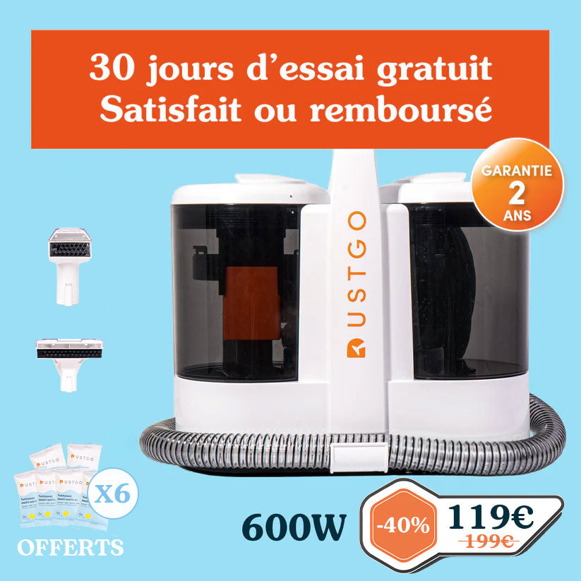 Shampouineuse DustGo + Détergent OFFERT