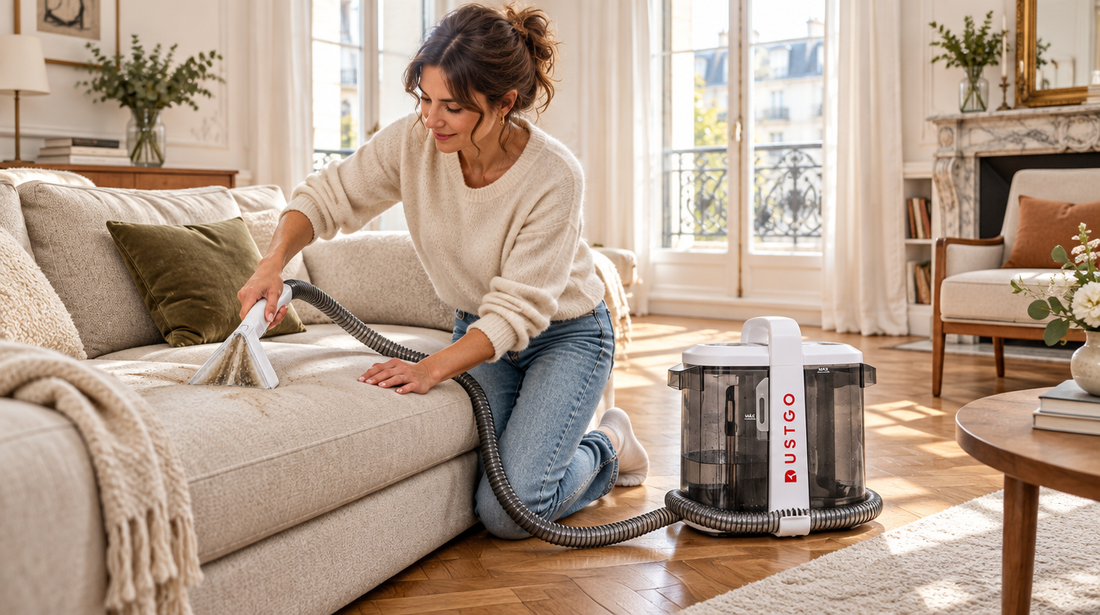 Comment nettoyer un canapé en tissu en profondeur (sans l'abîmer)