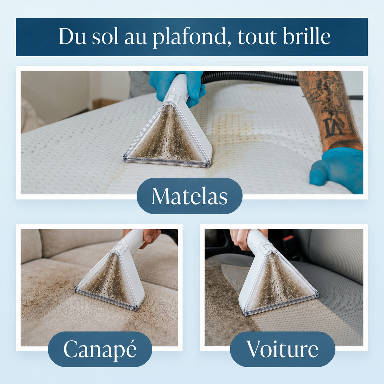 Shampouineuse Dustgo Ultra 2 + Détergents Offerts