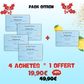 Pack de 5 boîtes de détergent au citron
