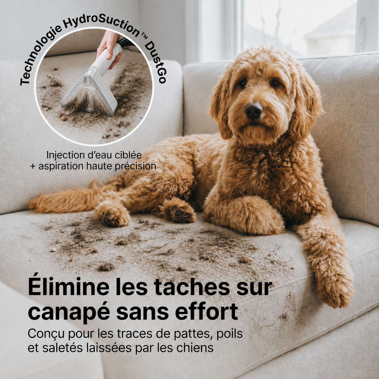 Shampouineuse Dustgo Ultra 2 + Détergents Offerts