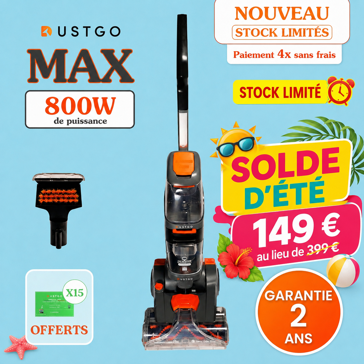 DustGo Max + Détergent OFFERT