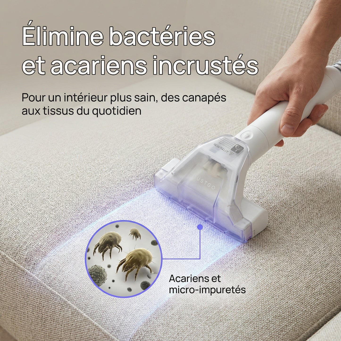 Shampouineuse Dustgo + Détergents Offerts