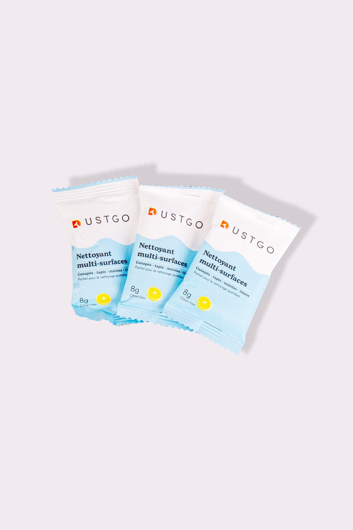 Pack de 5 boîtes de détergent au citron