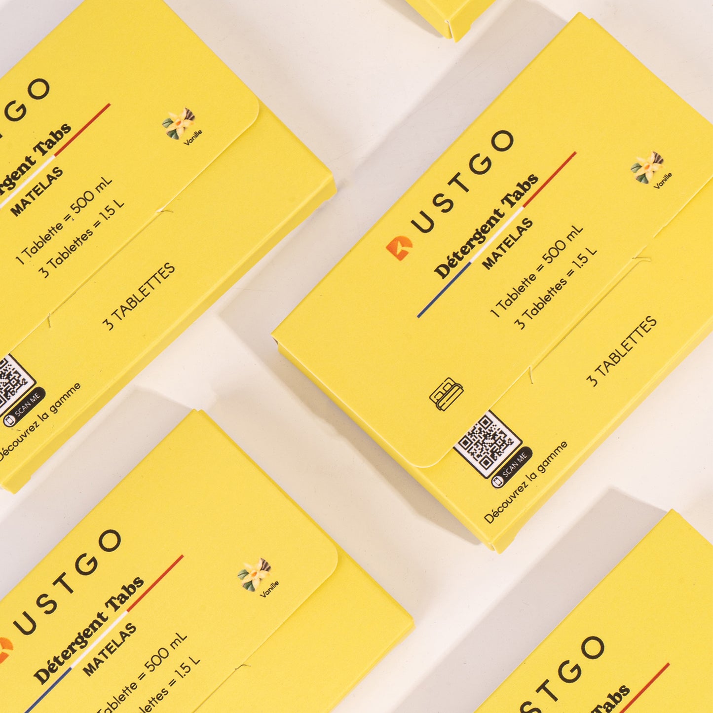 Pack de 5 boîtes de détergent (15 Pastilles)