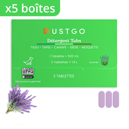 Pack de 5 boîtes de détergent (15 Pastilles)