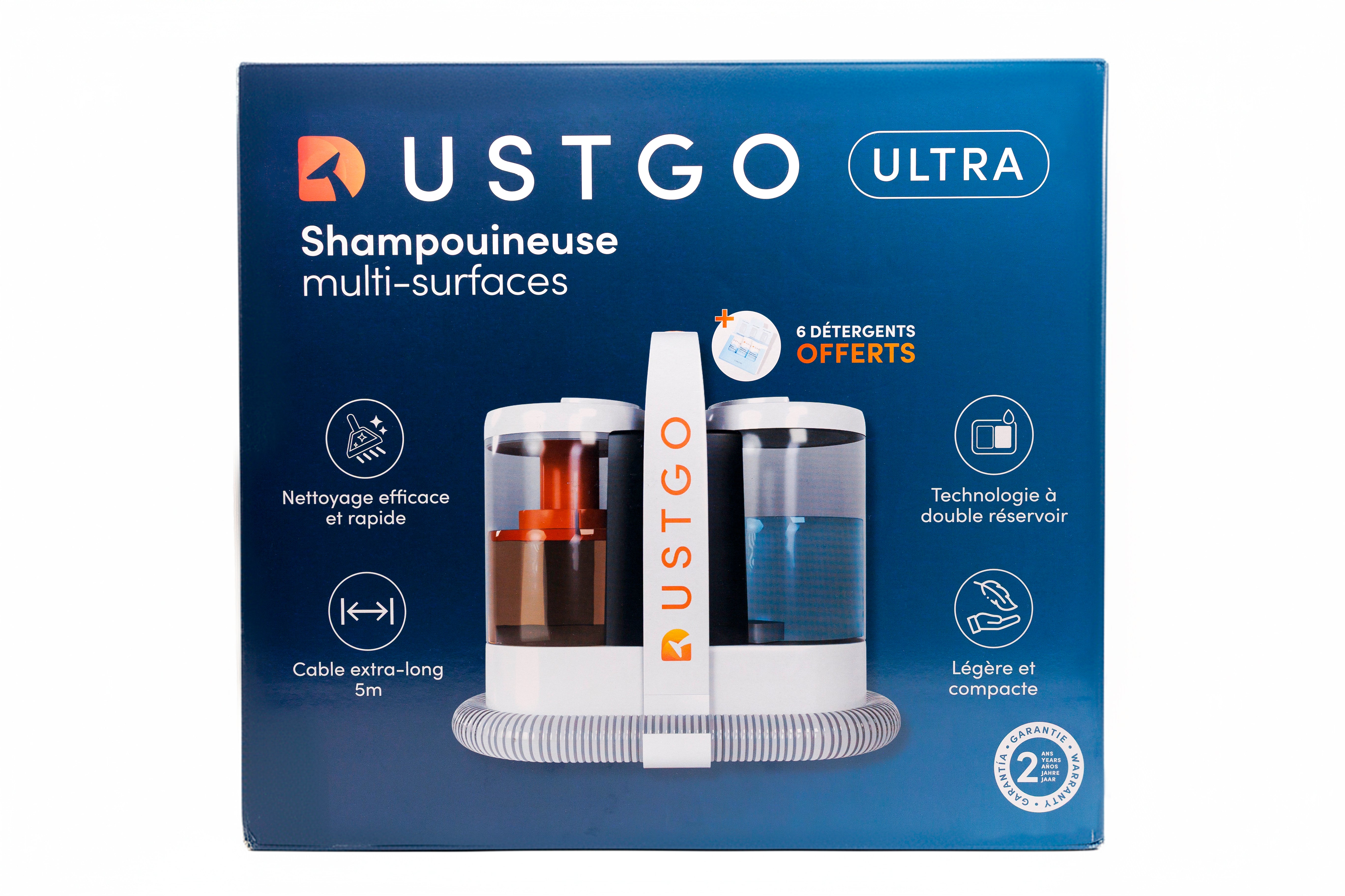 Shampouineuse DustGo + Détergent OFFERT