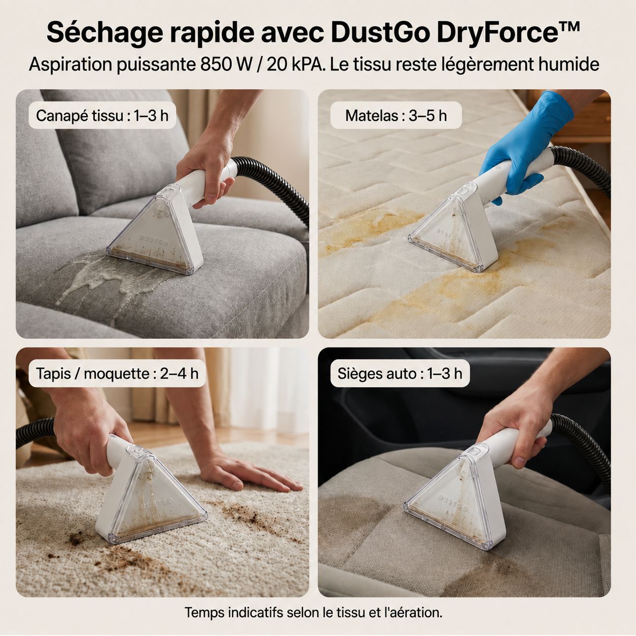 Shampouineuse Dustgo Ultra 2 + Détergents Offerts