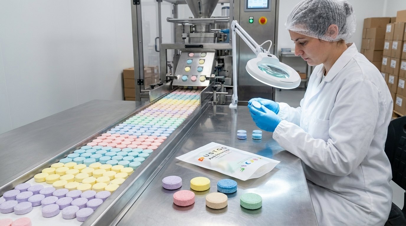 Production des pastilles de détergent DustGo