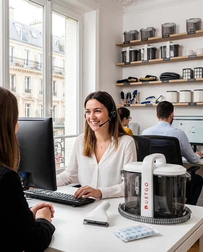 Service client DustGo à Paris