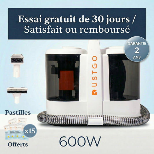 Shampouineuse Dustgo + Détergents Offerts