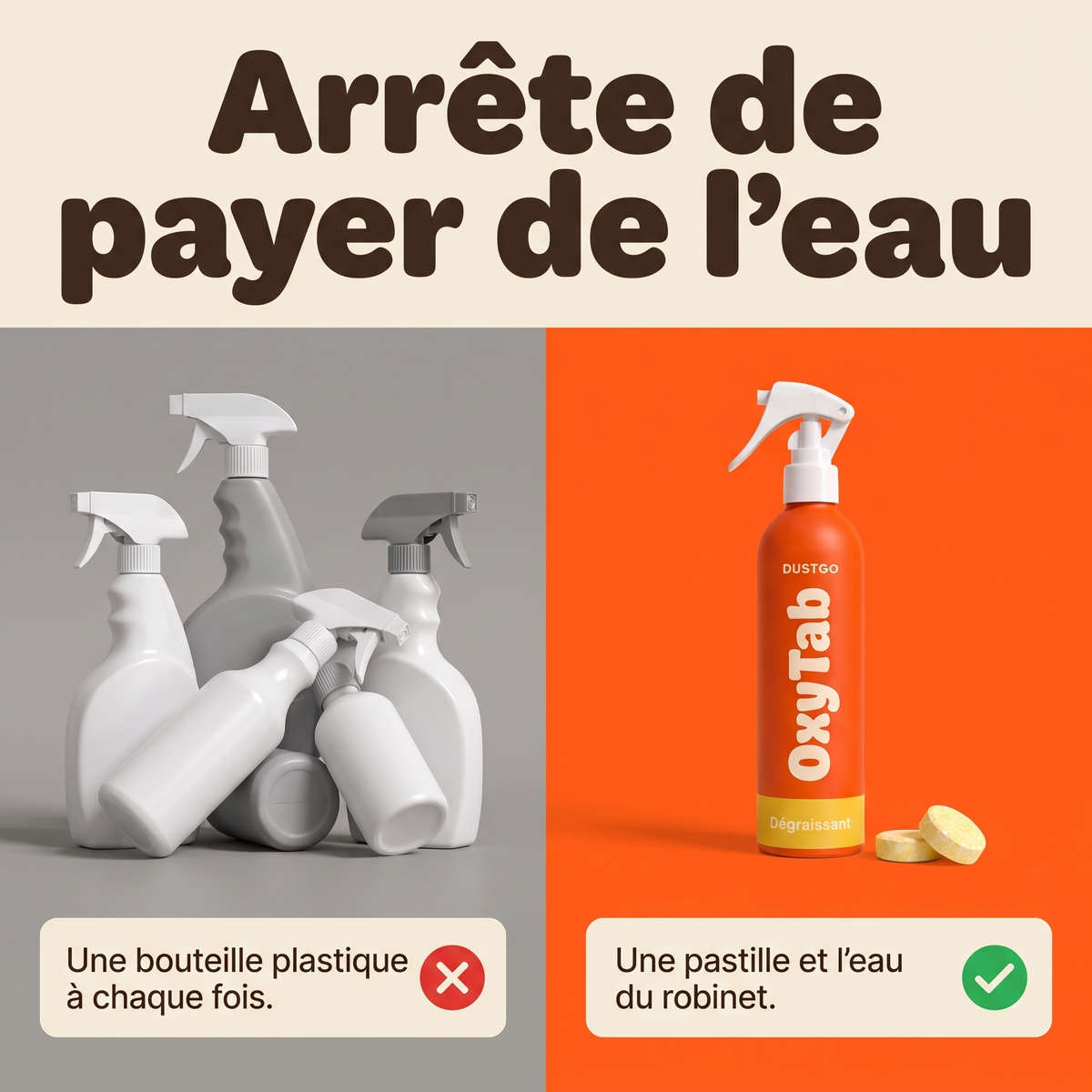 Arrête de payer de l'eau
