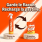 Garde le flacon, recharge la pastille