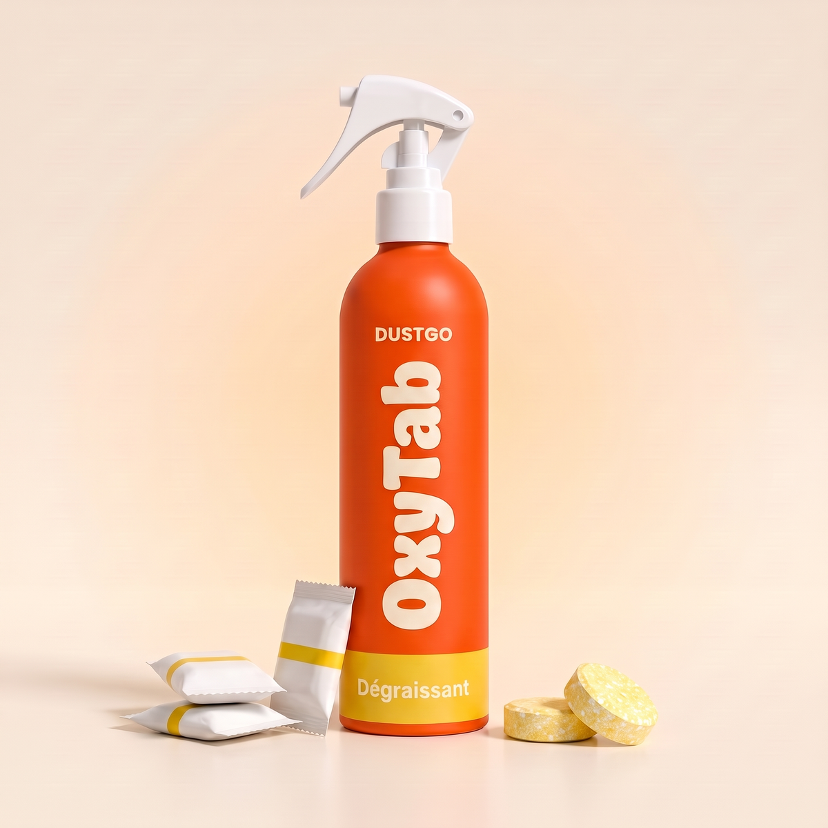 OxyTab Dégraissant : 1 flacon + 3 pastilles