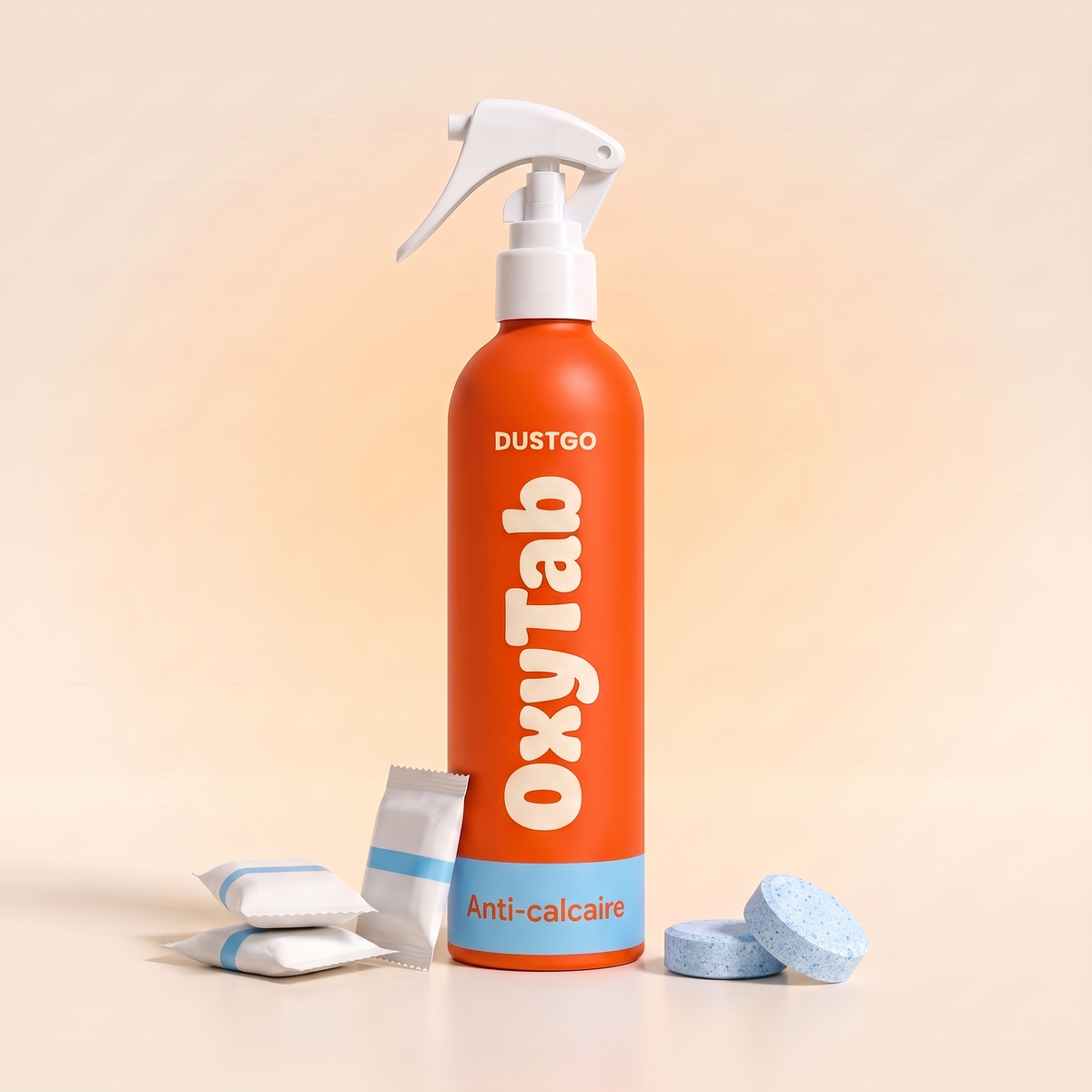 OxyTab Anti-calcaire : 1 flacon + 3 pastilles