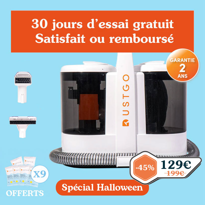 Shampouineuse DustGo + Détergent OFFERT