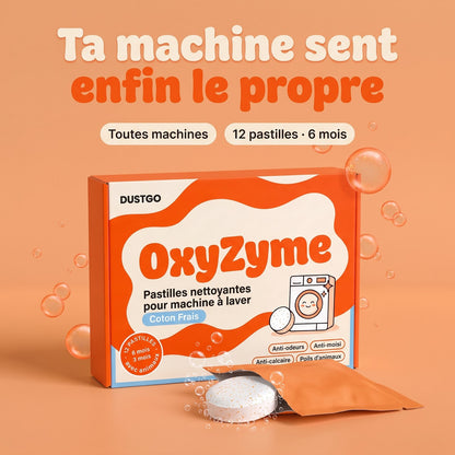 OxyZyme pastilles nettoyantes machine à laver