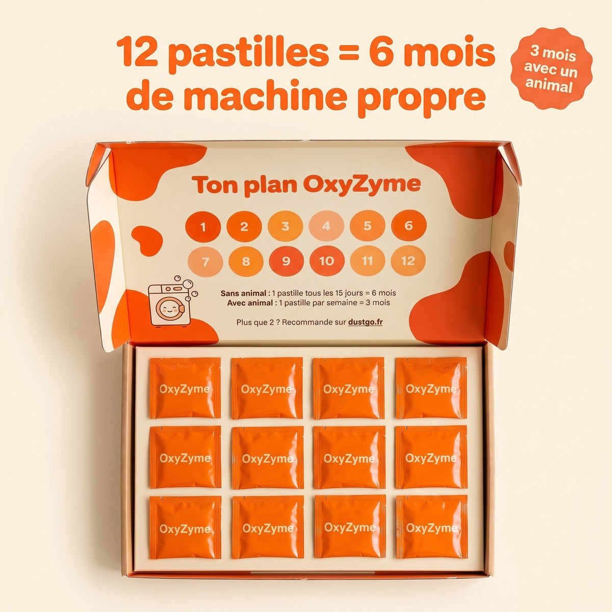 12 pastilles 6 mois