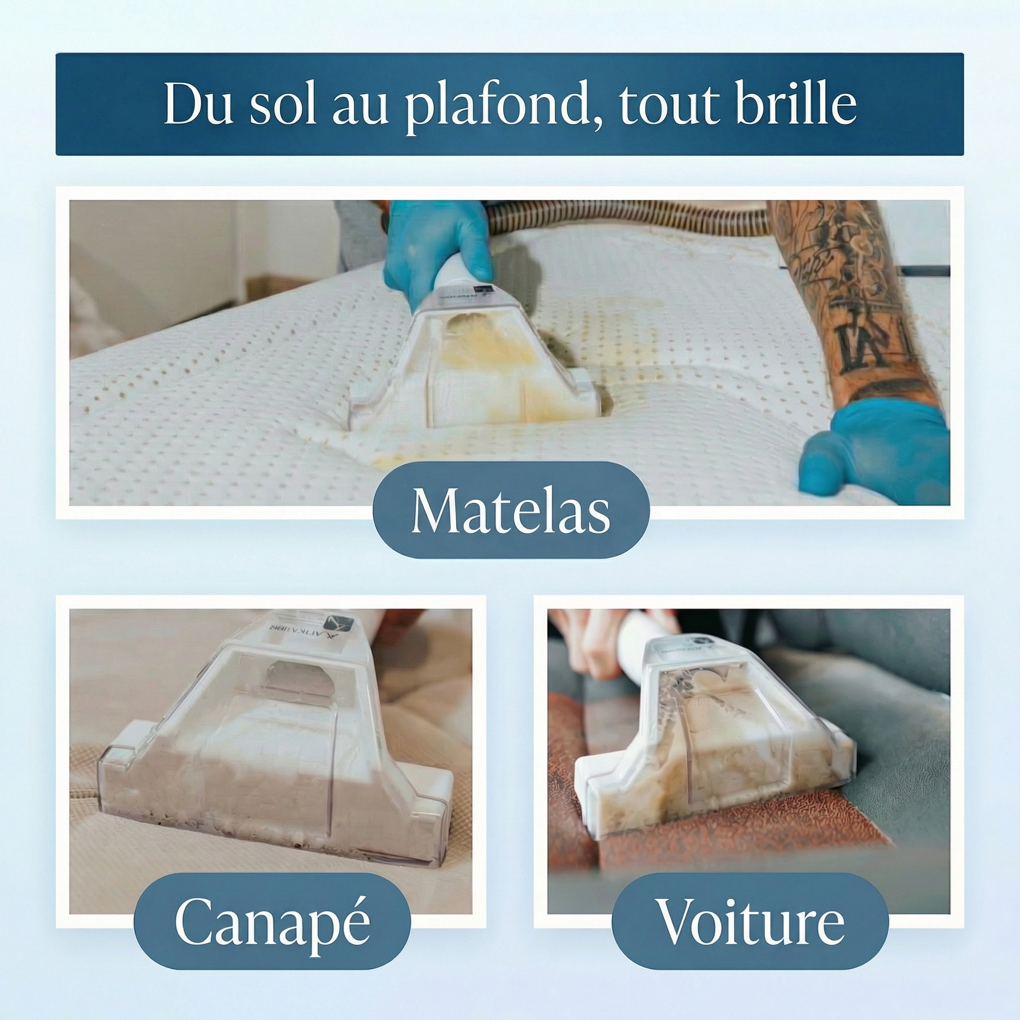 Shampouineuse Dustgo + Détergents Offerts