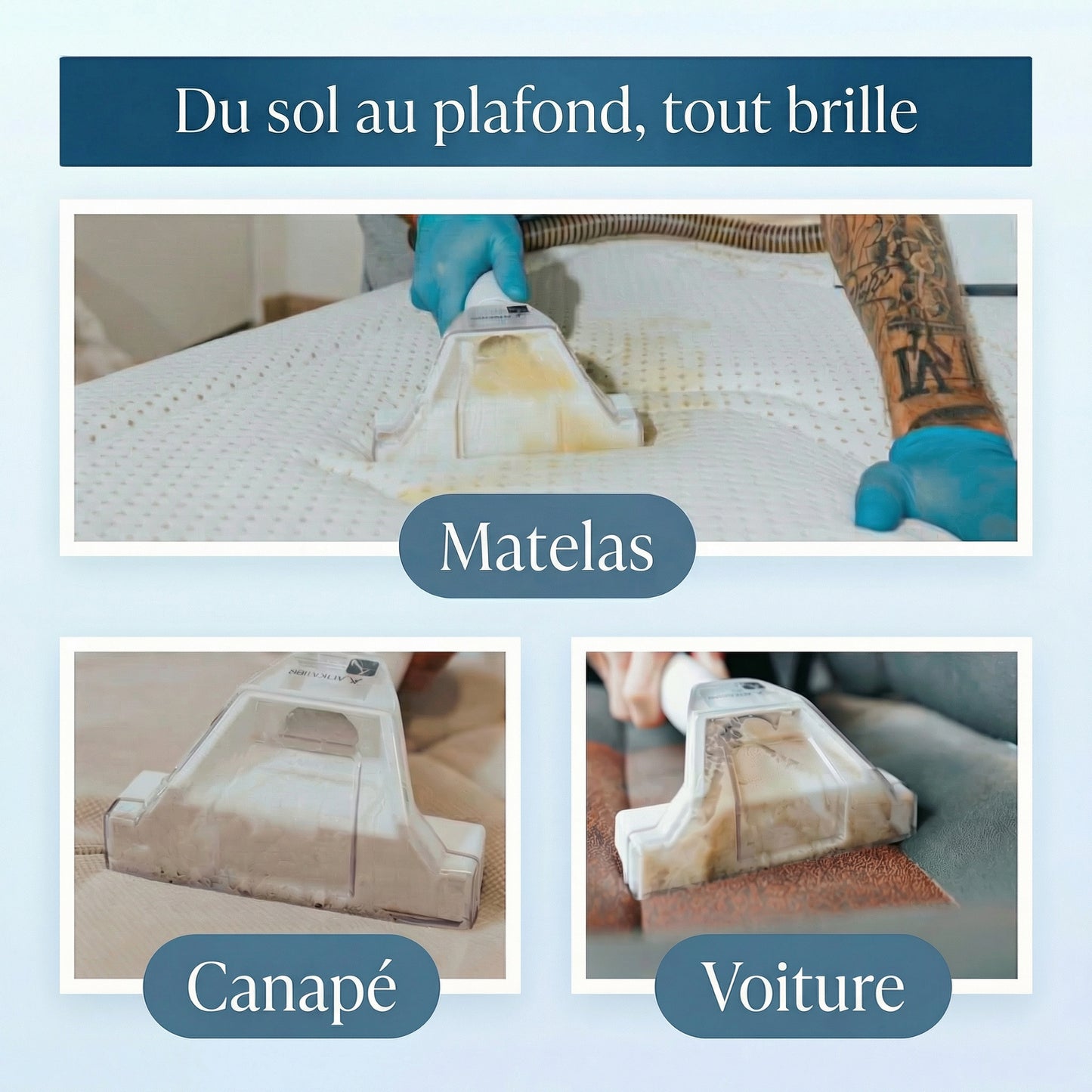 Shampouineuse Dustgo + Détergents Offerts