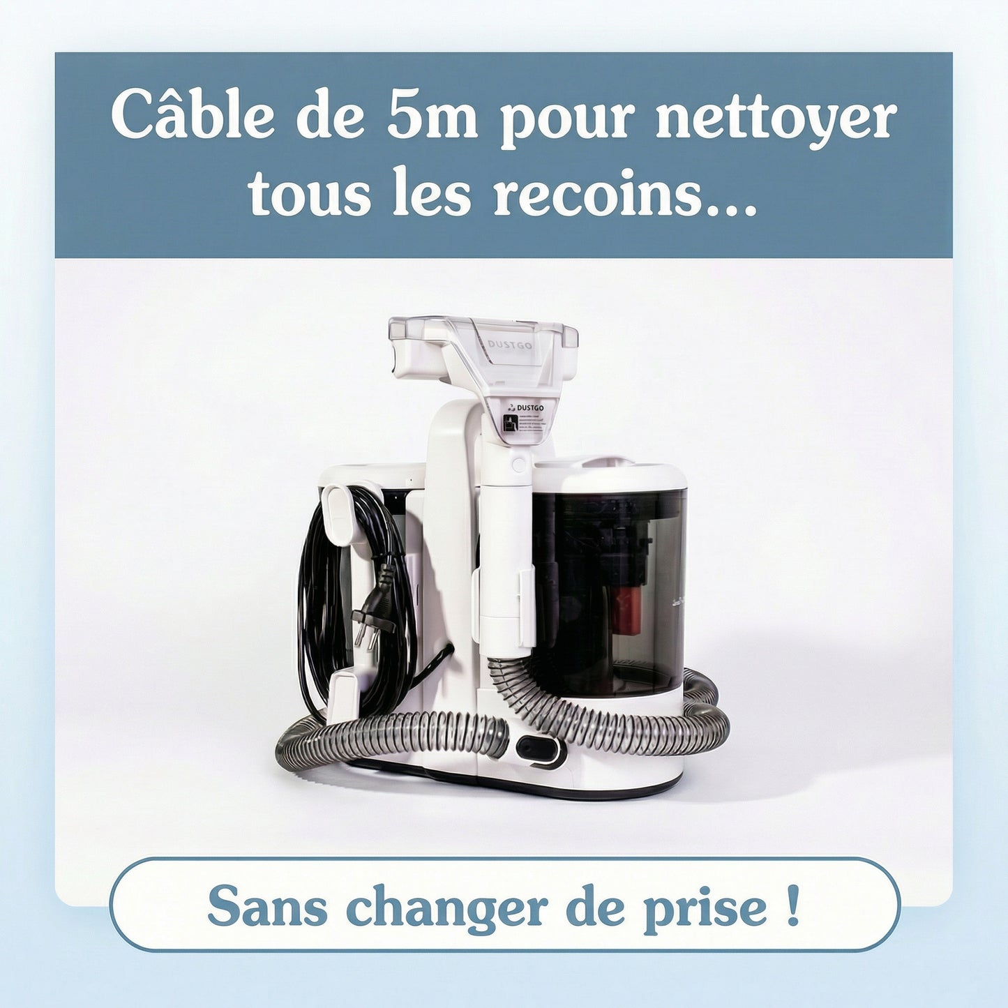Shampouineuse Dustgo + Détergents Offerts